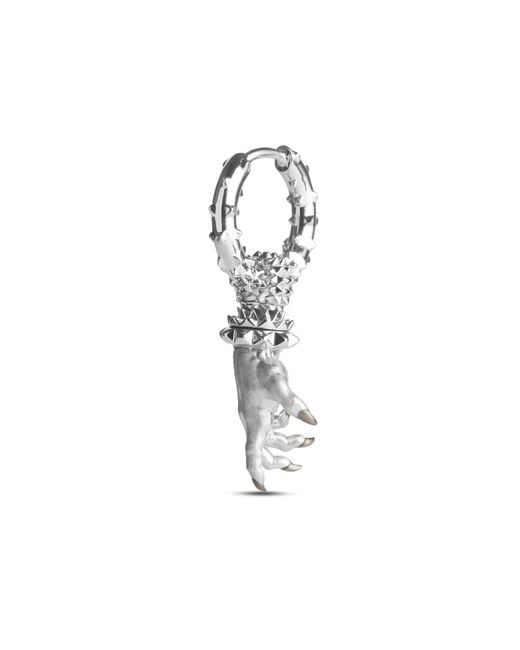 Kasun Metallic Hand Of The Protector Earrings for men
