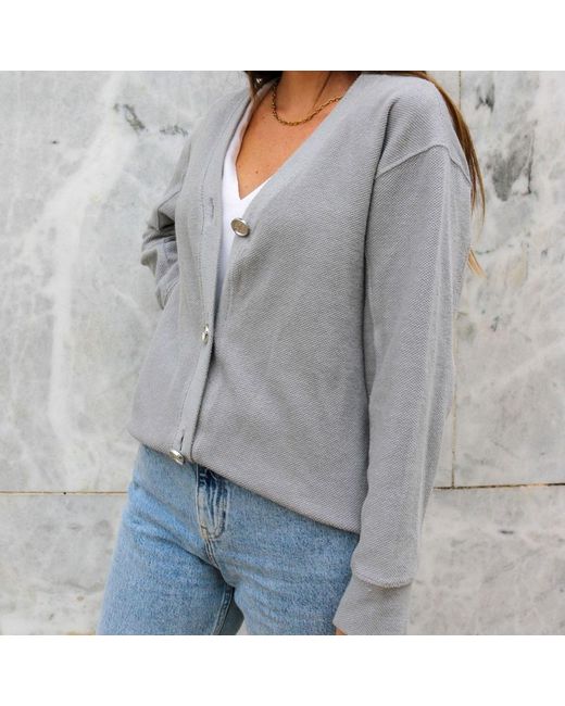 Mimhi Maison Gray Rosie Cardigan
