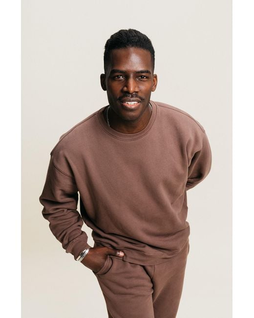 Ocio Leisurewear Brown Neutrals Straight Leg Pant for men