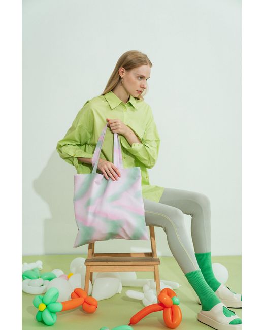 Lost Pattern Pink Day Dream Tote Bag