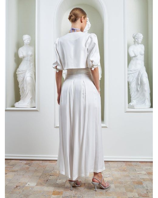 Lumina Eligma White The Palazzo Jacket
