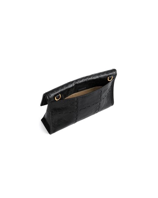 Orange Cube White Square Stitch Messenger Bag