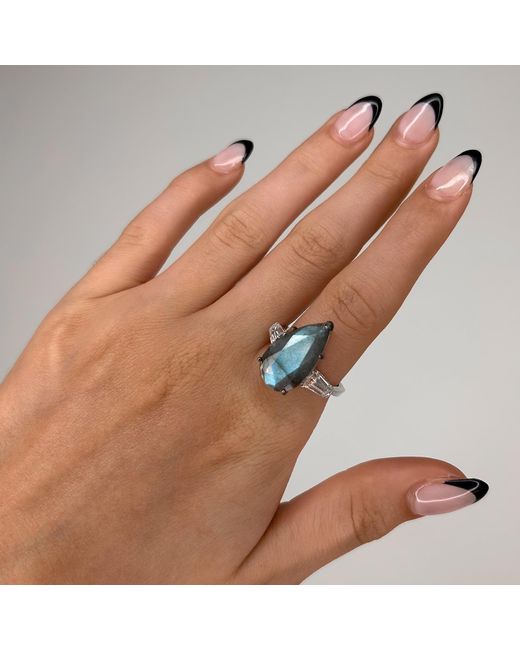 SALLY SKOUFIS Blue Visionary Ring With Labradorite