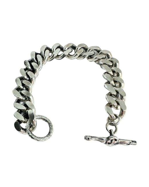 Tg-Jewellery by Tamara Gervasio Metallic Celtic Dog Curb Chain Bracelet for men