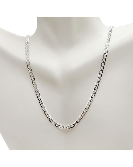 Kylie Harper Metallic Italian Sterling Petite 3.3Mm Gucci/Mariner Chain Necklace