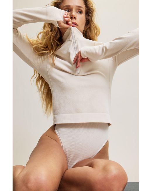 Hrmn8 White Neutrals Explore Bamboo Long Sleeve Top