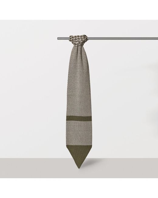 SEREN LONDON Gray Classic Scarf for men