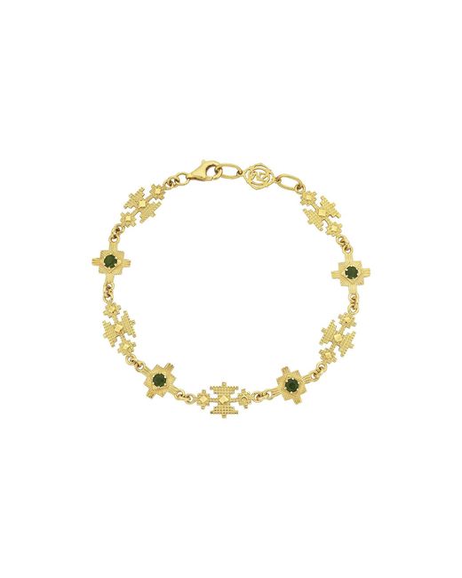 Zoe & Morgan Metallic Ayllu Bracelet Chrome Diopside