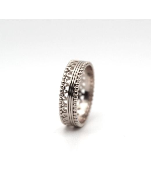 VicStoneNYC Fine Jewelry White Delicate Antique Lace Ring
