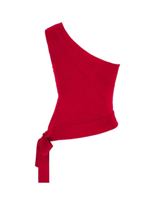 Emma Wallace Red Dione Top
