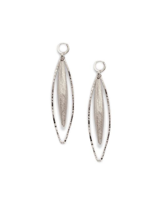 Jaredjamin Metallic Zeppelin Hailey Leverback Earrings