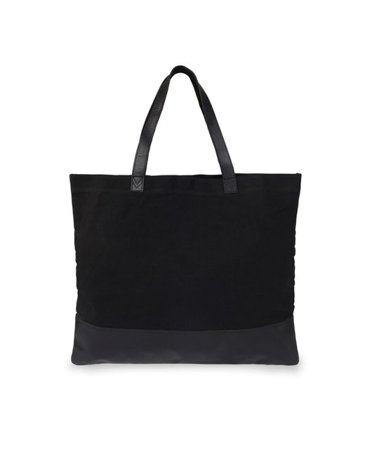 VIDA VIDA Canvas Leather Black Tote Bag Lyst vida-vida-canvas-leather-black-tote-bag-lyst