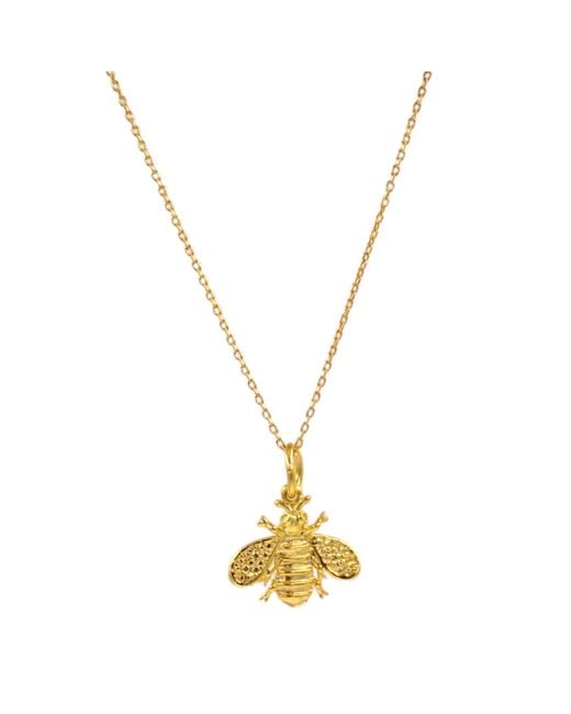 1610Istanbul Metallic Bee Necklace