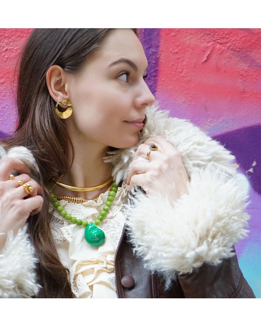 Smilla Brav Green Shell Necklace Sienna