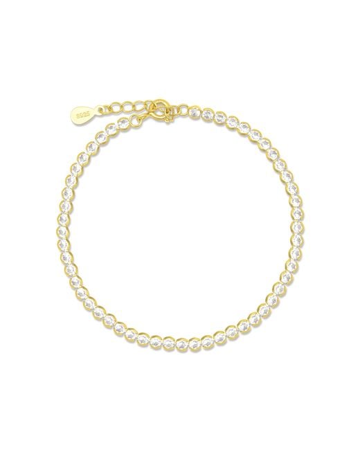 Esterah Metallic Round Tennis Bracelet