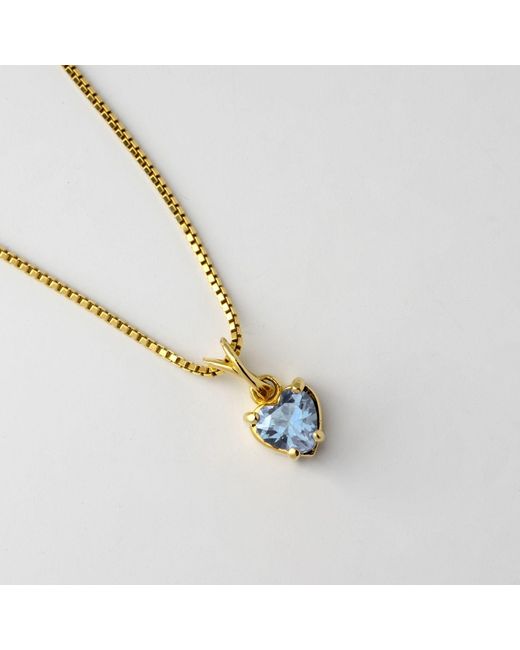 Belinda Jewelz Blue Aquamarine Heart Charm