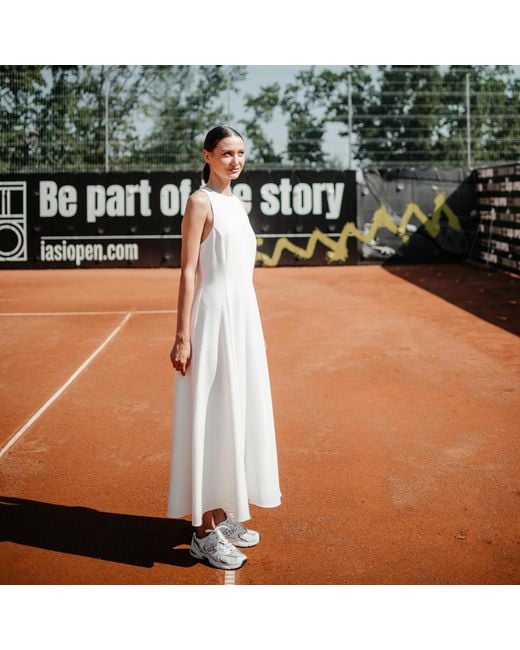 concept A trois White Off Shoulder, Midi Dress