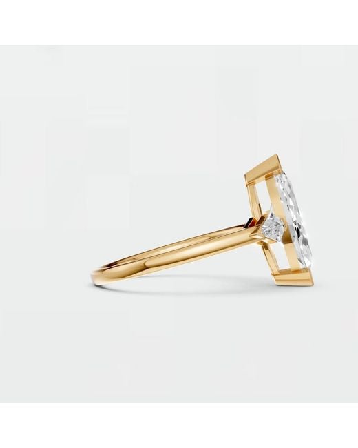 Aya Fine Jewelry Metallic 2.50 Ct Marquise Lab Grown Diamond Engagement Ring
