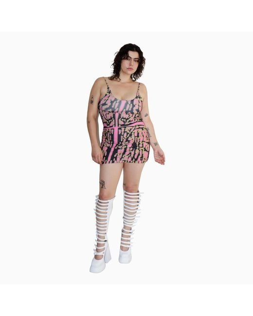 Paloma Lira Red Volt Web Armor Nicks Dress