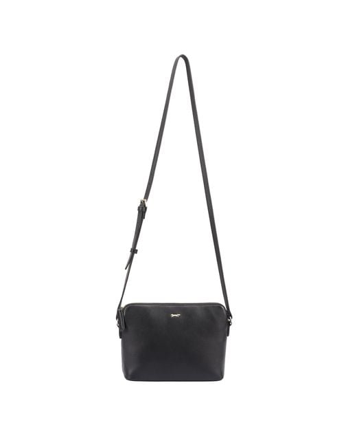 Paul Costelloe Black Lenya Leather Crossbody Bag