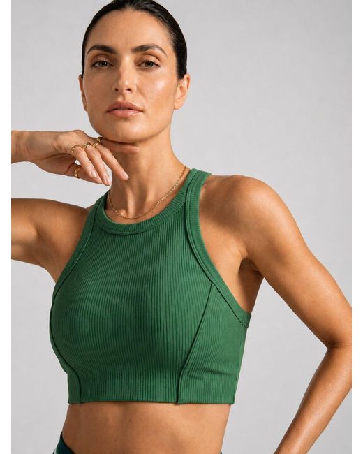 Altra Volta Green Emerald Edge Racerback Top