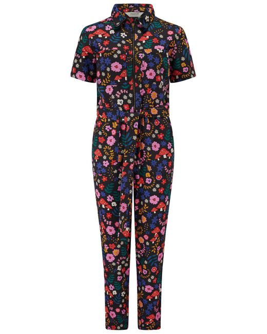 Sugarhill Blue Billy Boilersuit, Multi, Toadstool Floral