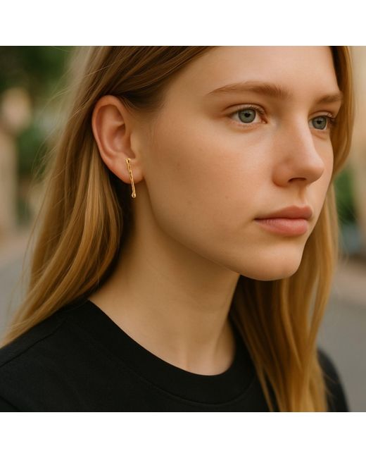 Jaredjamin White Stix Post Earrings