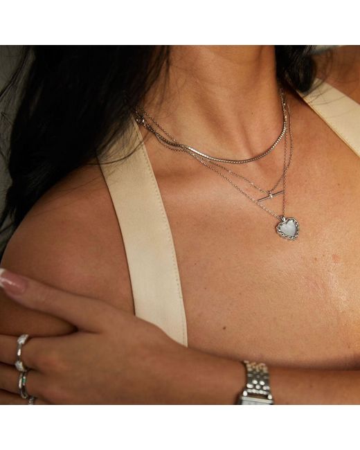 Bermuda Watch Company White Annie Apple Zaria Sterling Silver Pendant Necklace