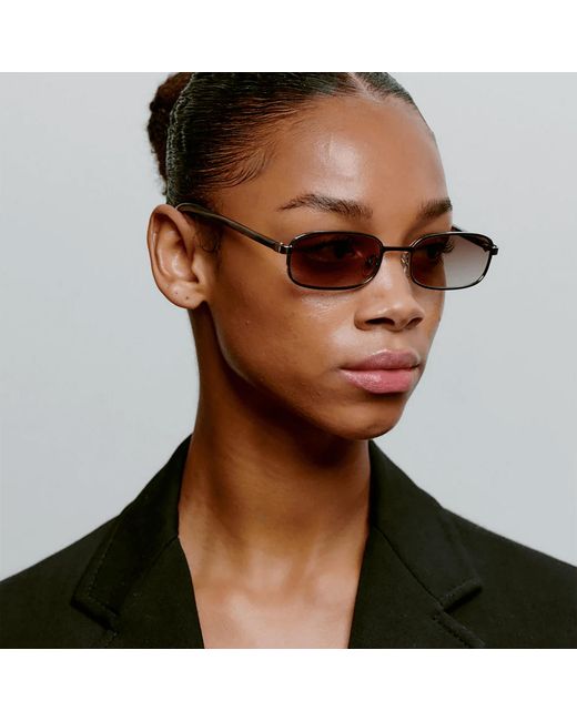 A.Kjærbede Pink Noah Sunglasses Striped Horn