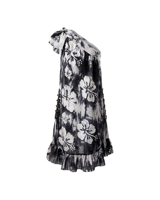 Nyny Ryke Black Wilma Sh, One-Shoulder Batik Midi Dress & Floral Cotton Dress
