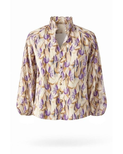 Exquise Multicolor Yesenia High Neck Shirt