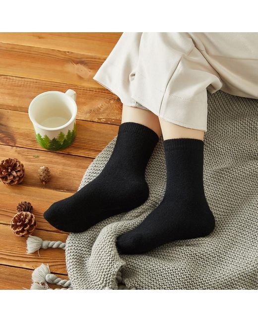 Soft Strokes Silk Blue Cashmere Quarter-Length Socks Set Of Two