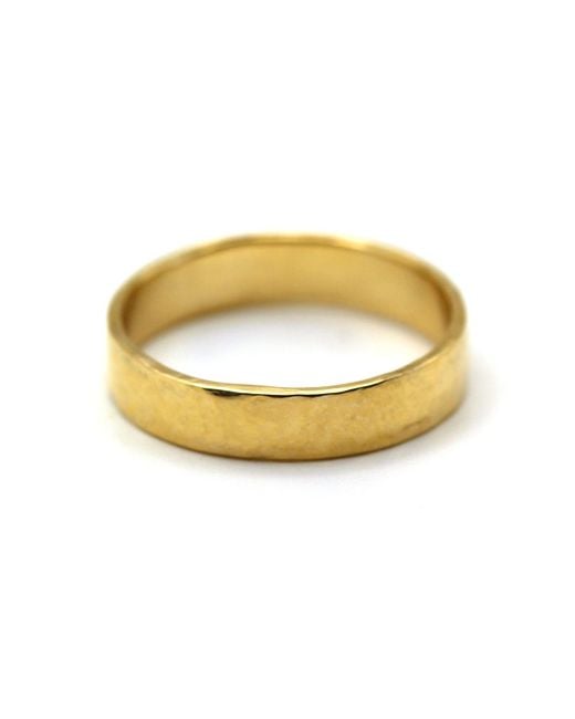 VicStoneNYC Fine Jewelry Metallic Unique Hammered Texture Ring for men