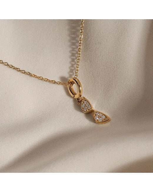 Diamonbliss Metallic Marilyn Monroe Sunglasses Necklace