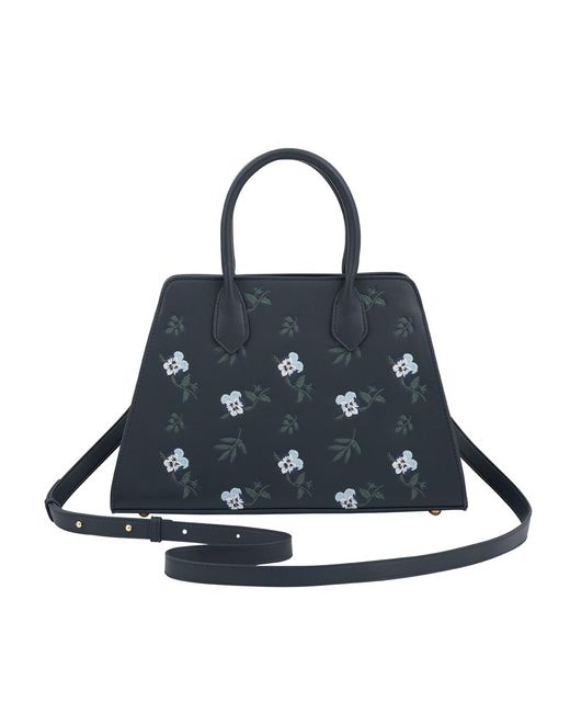 Fable England Blue Ditsy Medium Tote