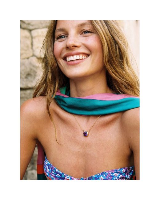 By Virgo Metallic Amethysta Necklace