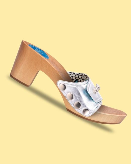 Nique Forde White Glazed Georgie Sandals