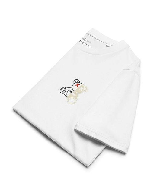 Anchor and Crew White Four Busy Doing Nothing Editions Organic Cotton T-Shirt