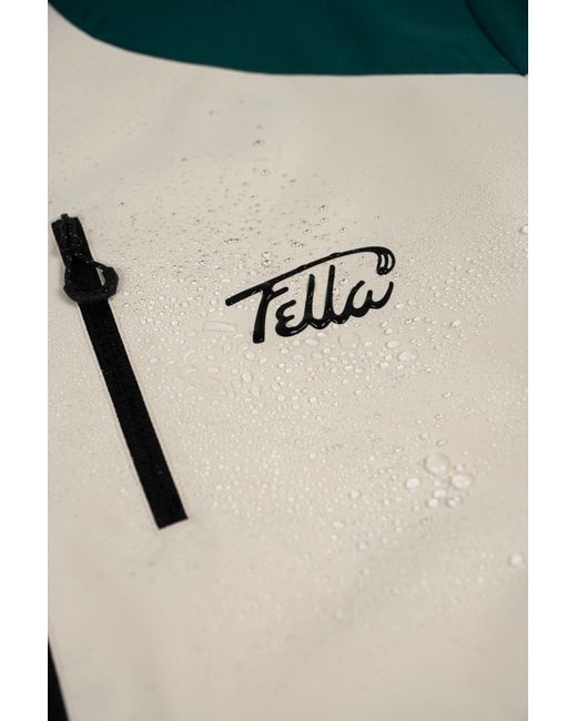 FELLA SWIM Green Panel Tech Jacket for men