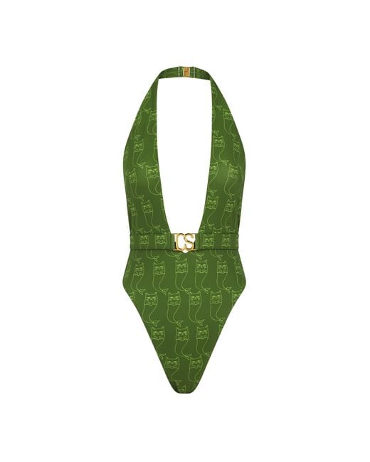Catnip and Seaweed Green The One-Piece Swimsuit