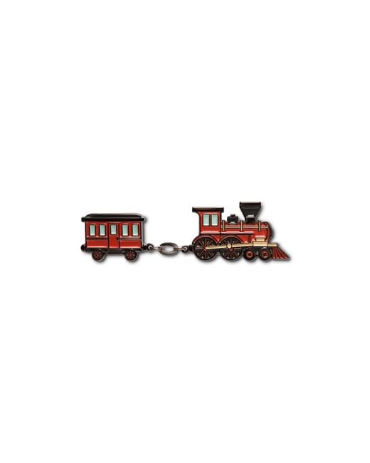 Make Heads Turn Red Enamel Pin Train Journey