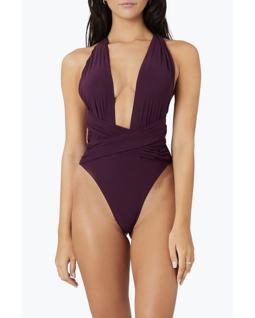 Room 24 Purple Rachel One Piece Bordeaux