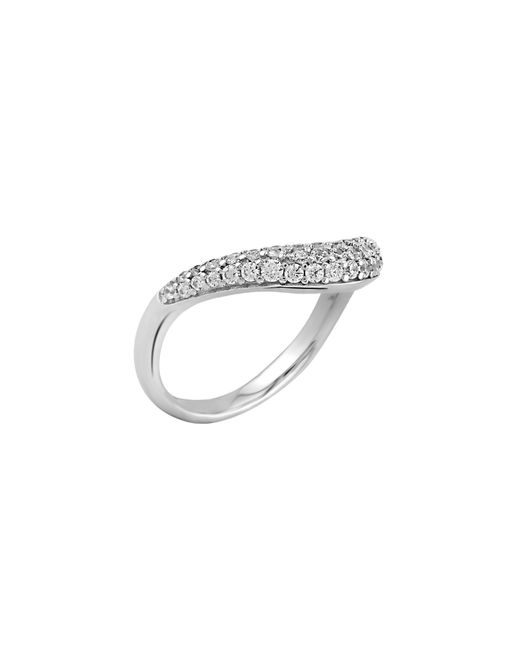 Arte Madrid White Sierra Pavé Contour Nesting Ring