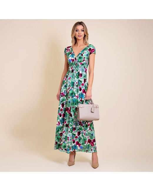 Alie Street London Green Sophia Maxi Dress