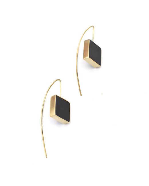 Lala Salama White Raba Earrings