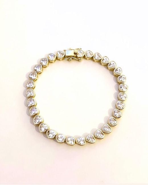 Crystals and Co Metallic Infinity Heart Bracelet