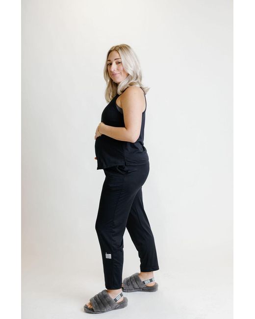 Duofit Maternity Activewear Blue Sloan Sleep Set