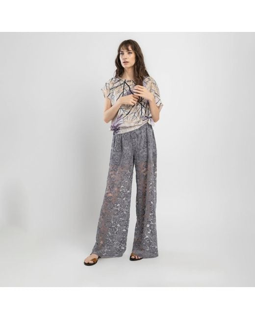 ARTISTA Gray Rizz Asymmetric Top
