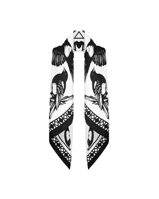 Emily Carter Black The Mysterious Magpie Scarf