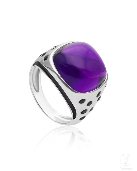 The Jewelz Purple Royal Eclipse' African Amethyst Ring